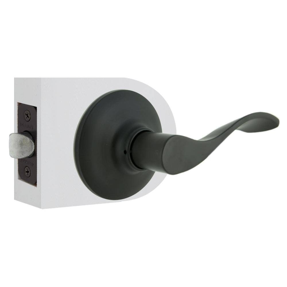 Defiant Zacoti Matte Black HallCloset Door Handle LB6XK03B