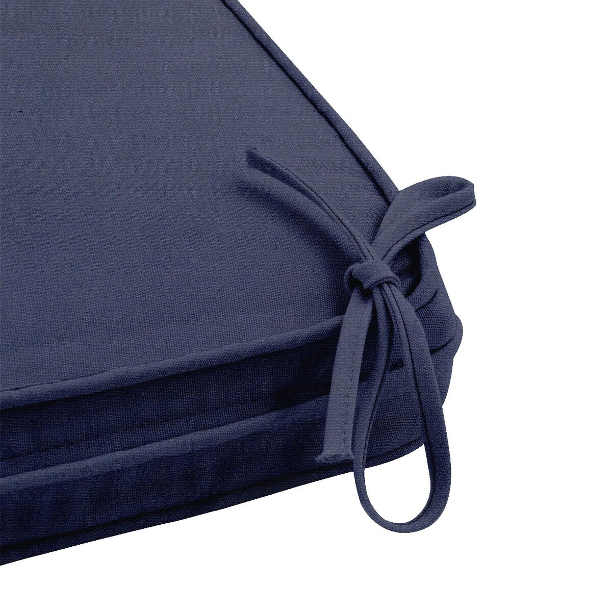 Sunbrella Spectrum Indigo Large Outdoor Replacement Bench Cushion W/ Piping By Signature