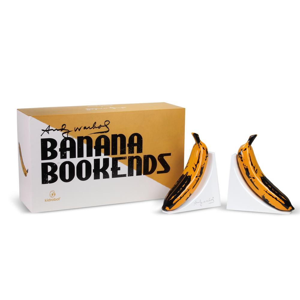 Kidrobot x Andy Warhol Resin Banana Bookends - Yellow Edition (PRE-ORDER)