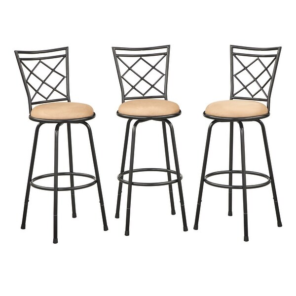 Simple Living Alyssa Adjustable Height Swivel Stools (Set of 3)