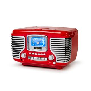 Crosley Corsair Radio Cd Player in Red CR612B-RE