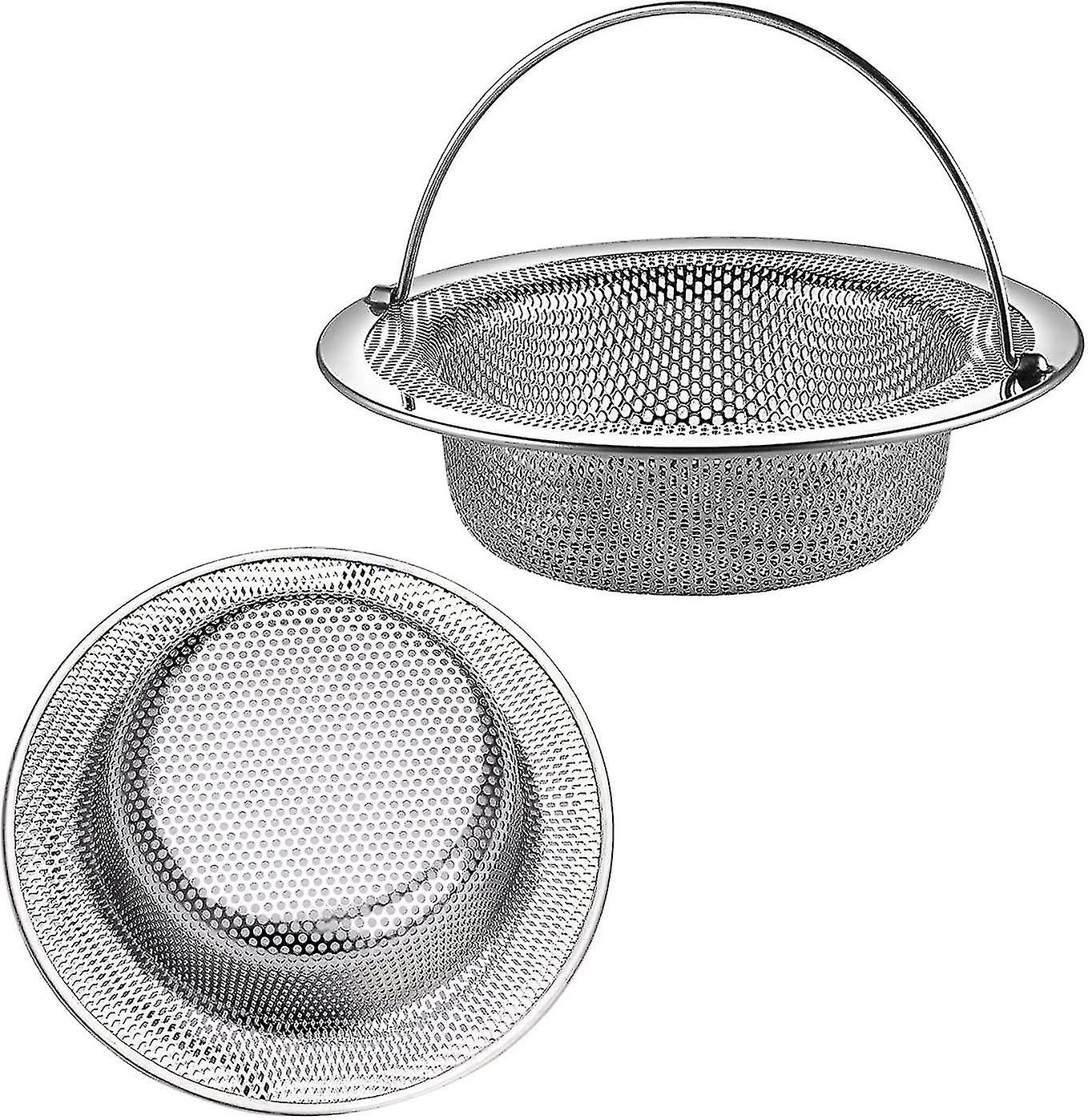 Born Pretty Other Sink Accessory Kitchen Sink Strainer， 2 Pieces Sink Strainer With Stainless Steel Handle， Kitchen Sink Grid， Kitchen Sink Stopper， F