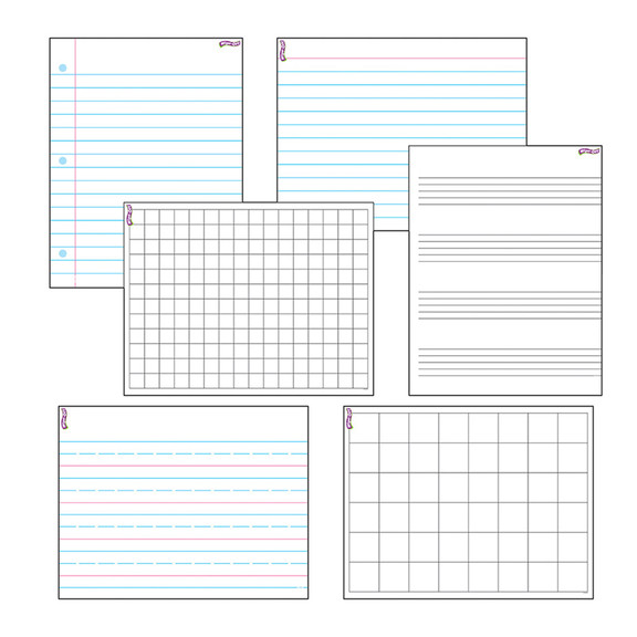 Trend Enterprises T 27906 Wipe Off Papers   Grids ...