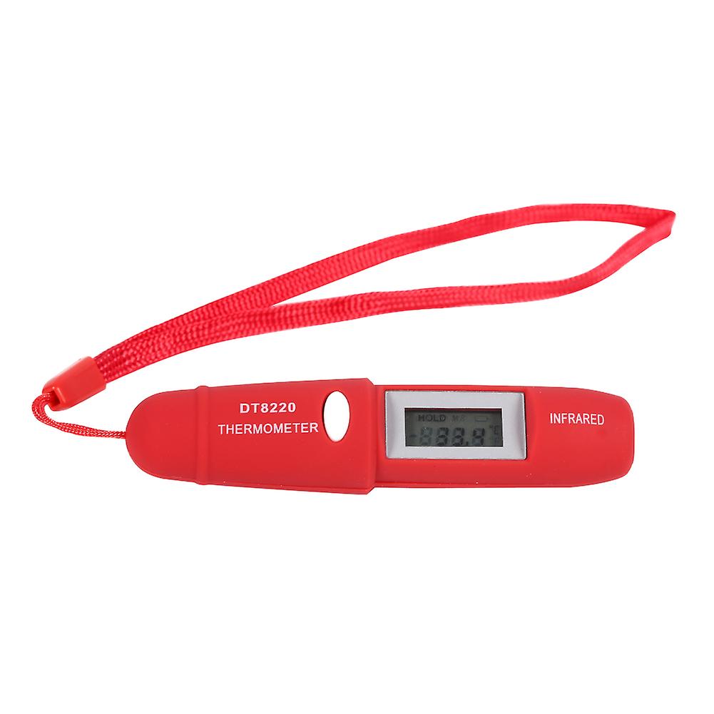 1pc Digital Lcd Display Temperature Meter Pen Non Contact Ir Infrared Thermometer Laser (red)