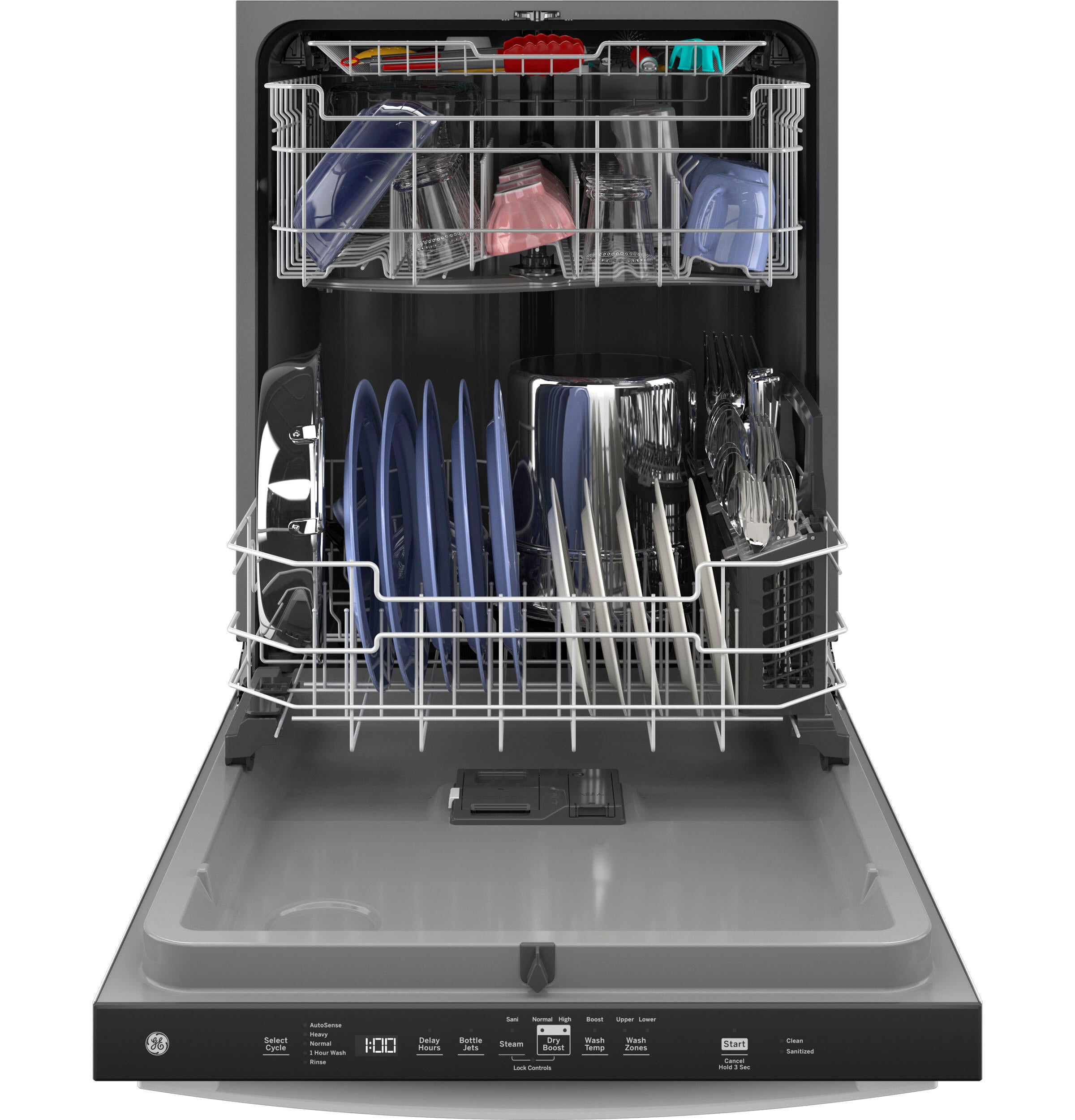 Ge Appliances GDT630PGRWW Ge® Top Control With Plastic Interior Dishwasher With Sanitize Cycle & Dry Boost