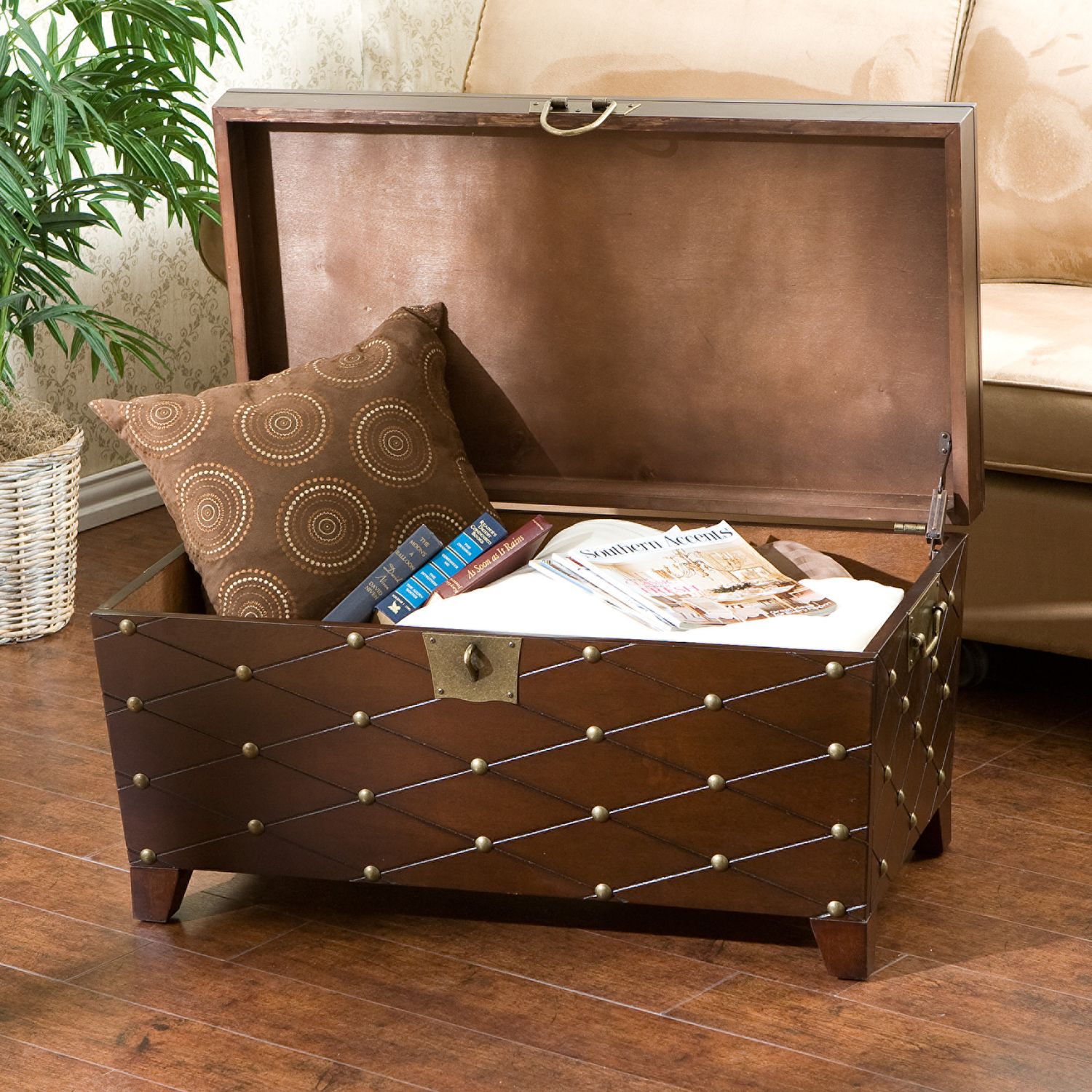 Nailhead Trunk Coffee Table