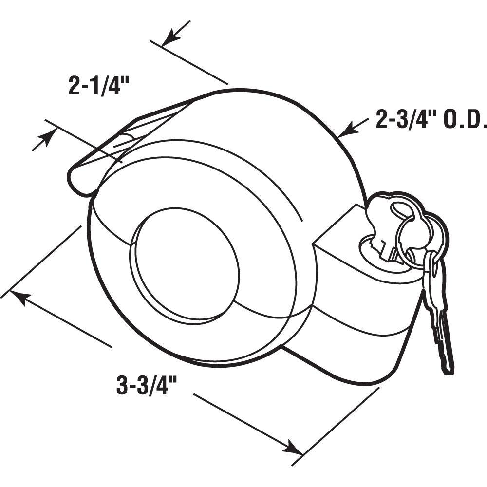 Prime-Line Door Knob Lock-Out Device Diecast Construction Gray Painted Color Keyed Alike S 4180