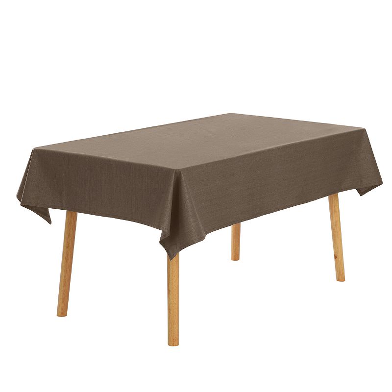 Rectangle Wrinkle-resistant Washable Polyester Linen Table Cover， 47 X 63