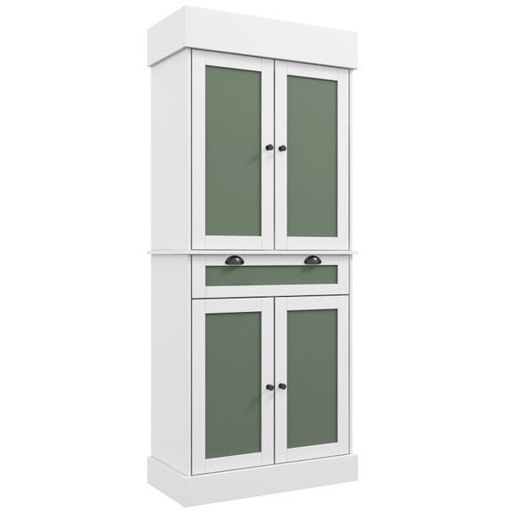 Costway 97254381 Kitchen Pantry Cabinet with 2 Doo...