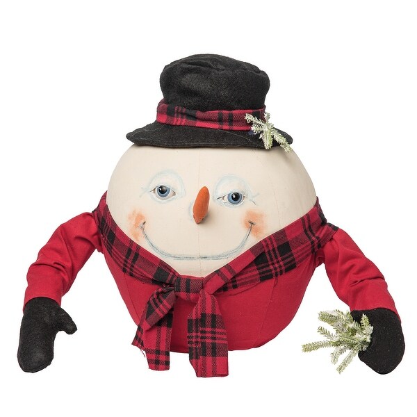 Abercrombie Snowman Joe Spencer Gathered Traditions Door Stop Soft Figurine