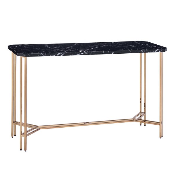 Strick and Bolton Dominic Faux Marble Sofa Table