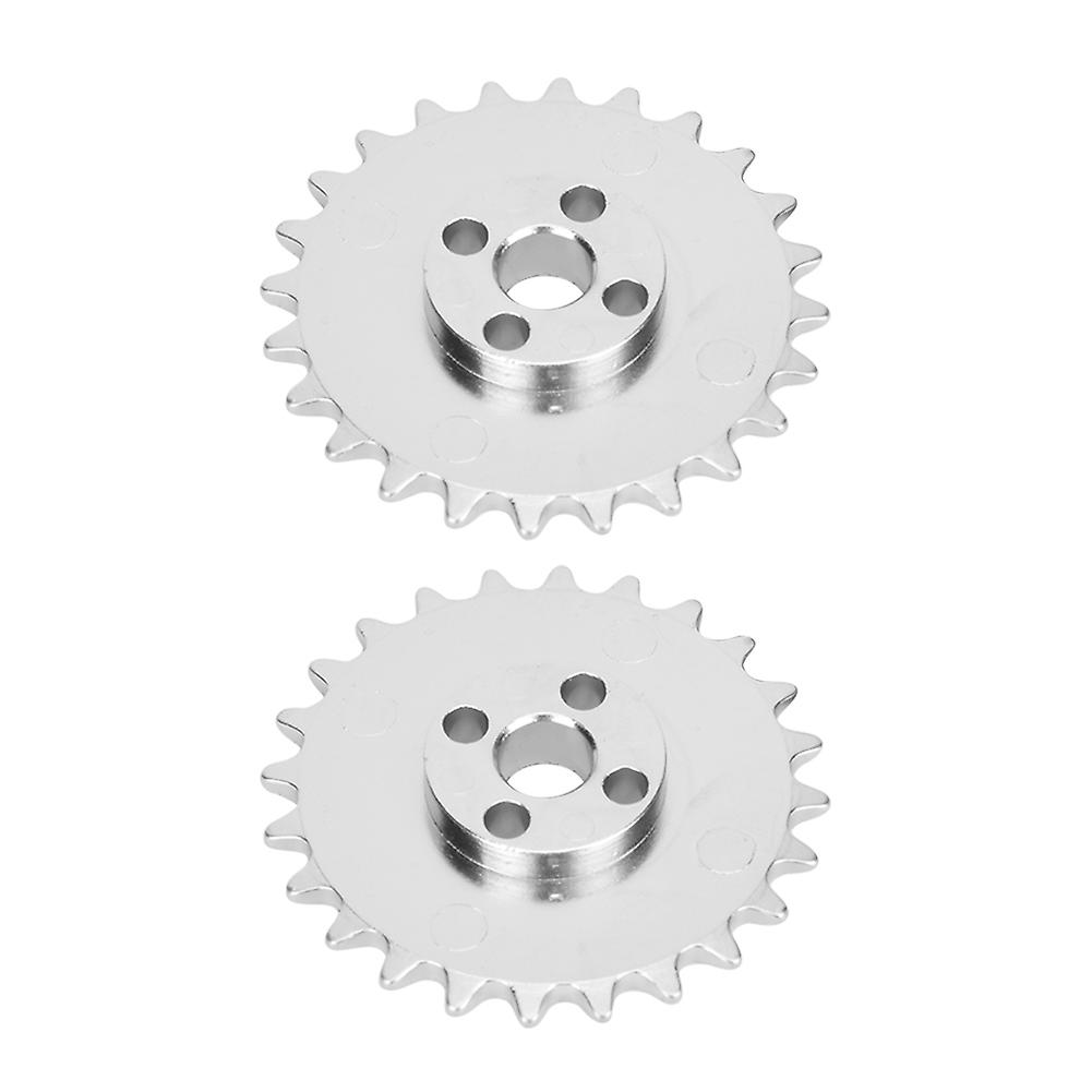 2pcs 24-tooth Sprockets Zinc Alloy Toothed Chain Gear Industrial Robot Parts 52mm X 6.8mm