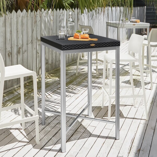 Russ Resin AllWeather Bar Table with Aluminum Legs