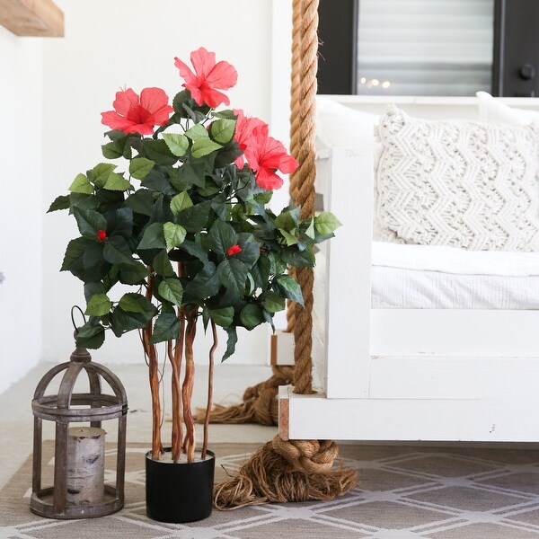 3' Artificial Hibiscus Tree