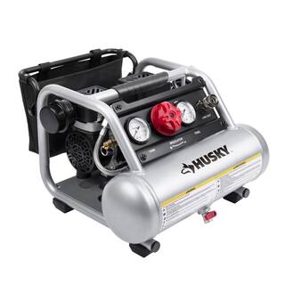 Husky 1 Gal. Portable Electric-Powered Silent Air Compressor 3300113