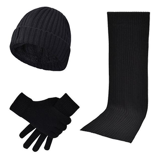 3 knit scarf + Hat + Gloves