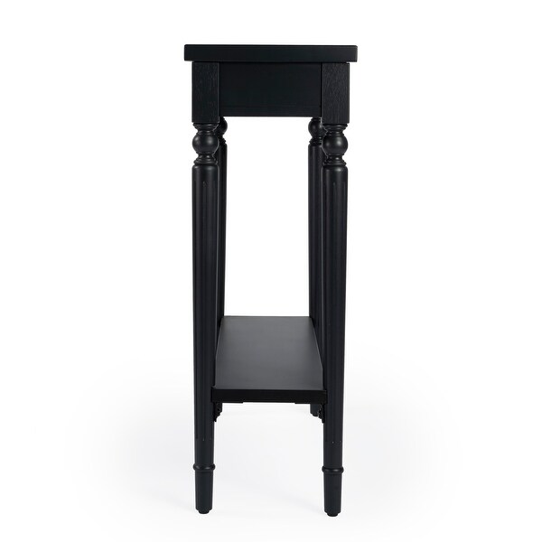 Handmade Butler Simple Elegance Plum Black Console Table