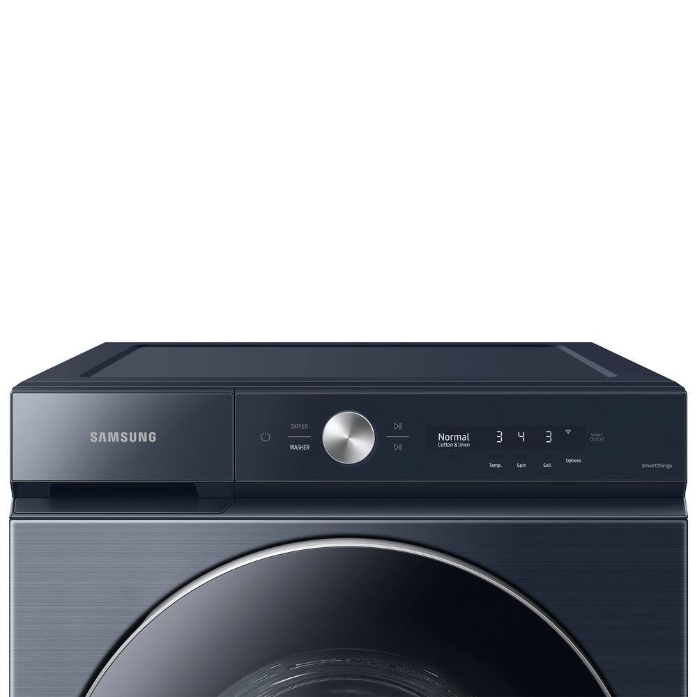  Bespoke 5.3 cu. ft. Ultra-Capacity Smart Front Load Washer in Brushed Navy with AI OptiWash and Auto Dispense WF53BB8900AD