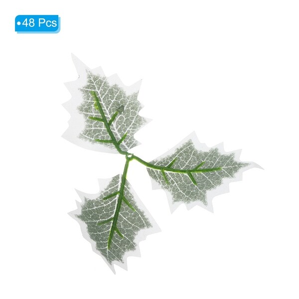 Artificial Green Leaves，Greenery Fake Leaves Faux for Christmas DIY