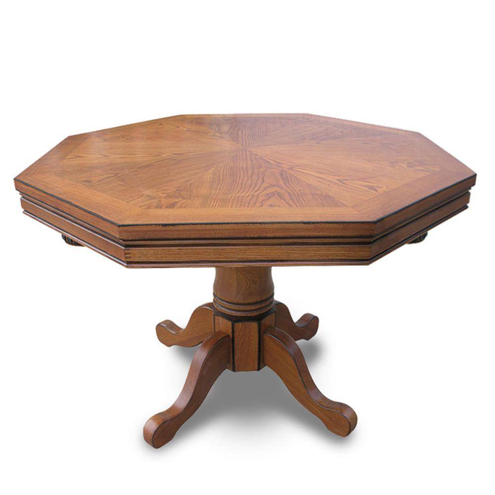 Hathaway Kingston Oak 3 in. -1 Poker Table BG2351T