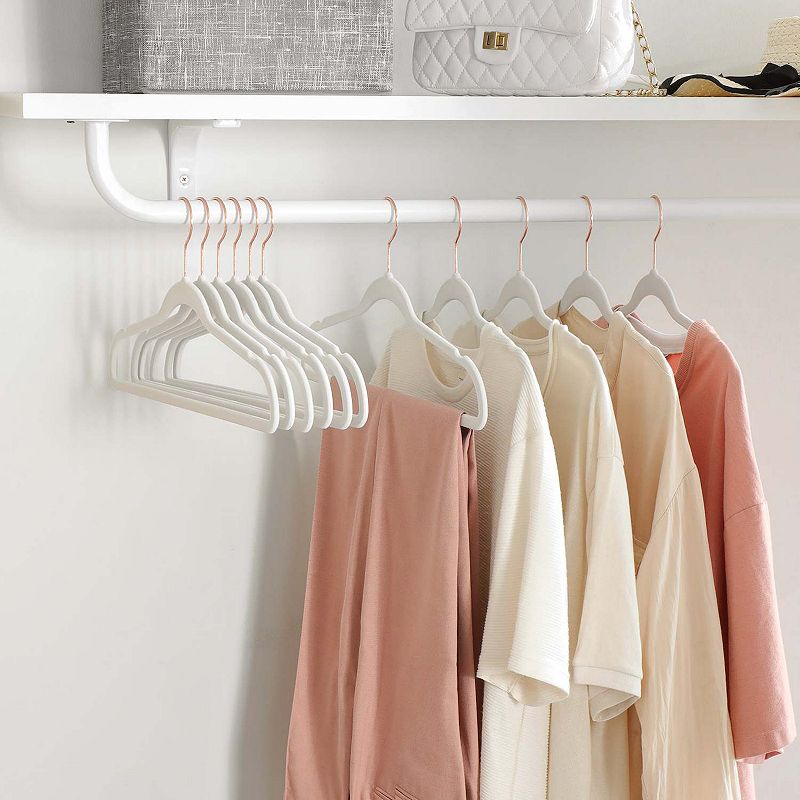 Pack of 50 White Non Slip Coat Hangers