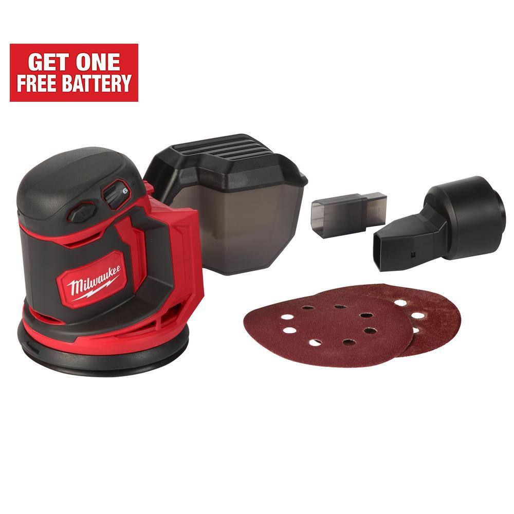 MW M18 18V Lithium-Ion Cordless 5 in. Random Orbit Sander (Tool-Only) 2648-20