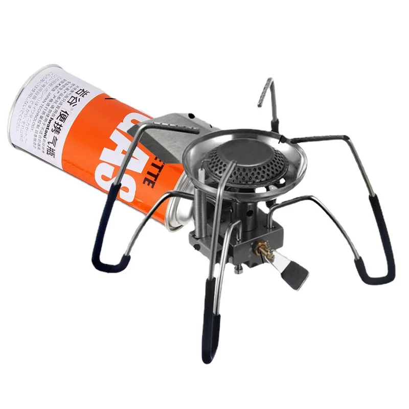 OEM Estufa De Campingkocher 370g Ultralight With Piezo Lgnite Folding Propane Mini Outdoor Burner Portable Gas Camping Stove