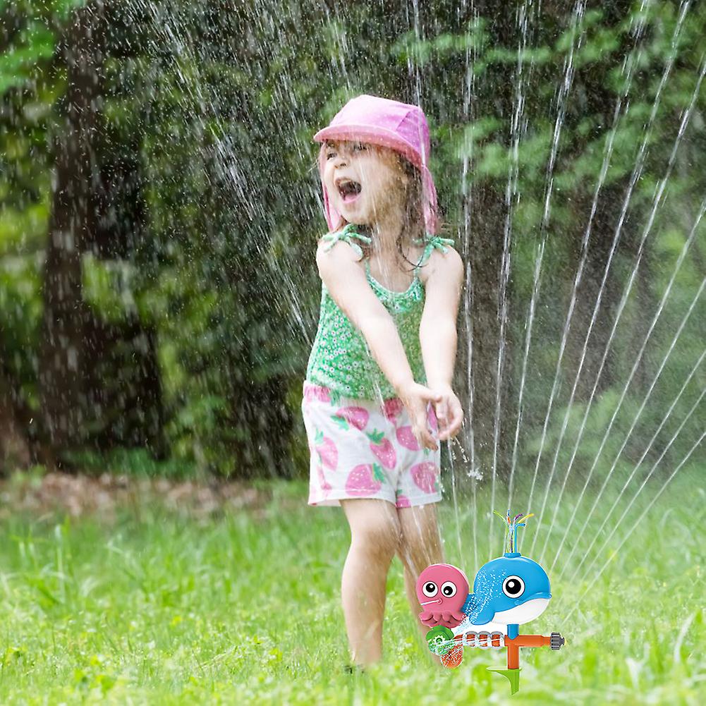 Kids Sprinkler Rotatable Water Sprinkler Toy Sprinklers Outdoor Water Toys For Boys Girls Backyard Summer Activities Green Beetle