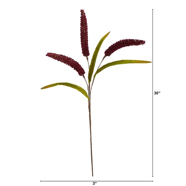 30 Sorghum Harvest Artificial Flower (Set of 12)