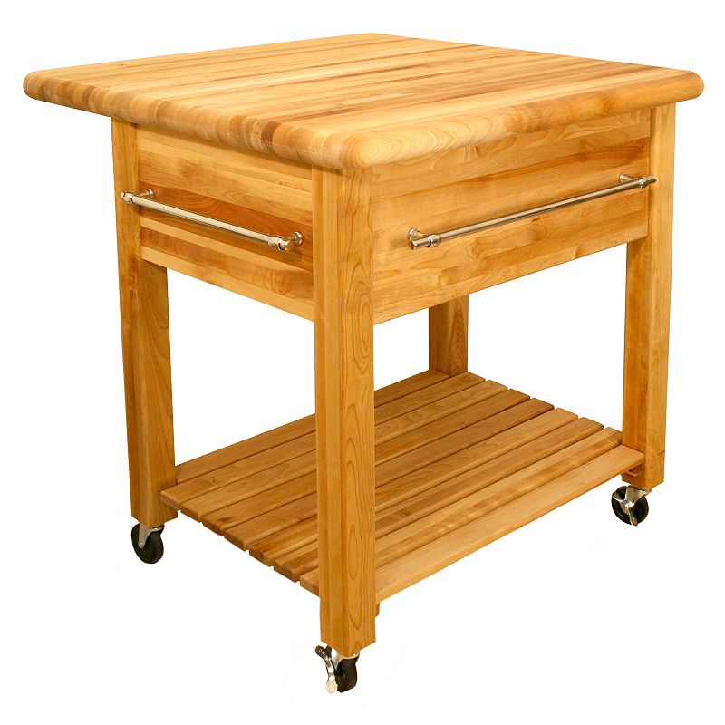 Catskill Craftsmen Grand Workcenter Kitchen Cart With Drop Leaf