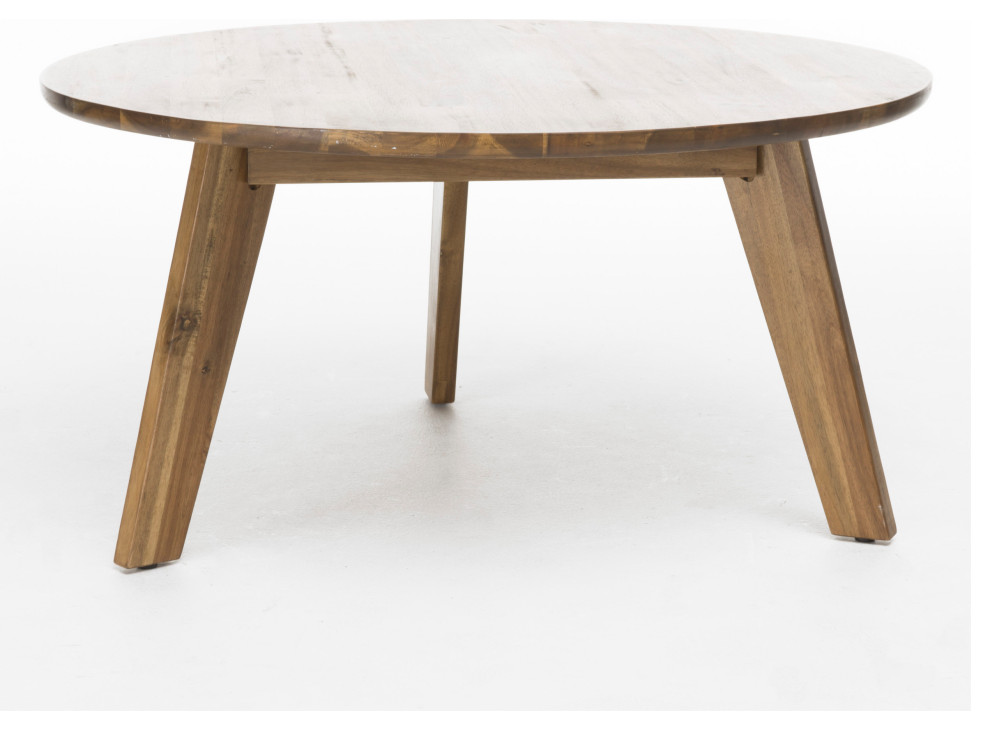 GDF Studio Mimaya Natural Stained Wood Coffee Table   Midcentury   Coffee Tables   by GDFStudio  Houzz