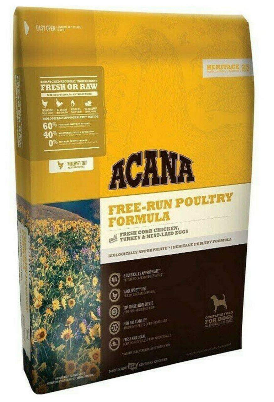 Acana Heritage Free Run Poultry Grain Free Dog Food