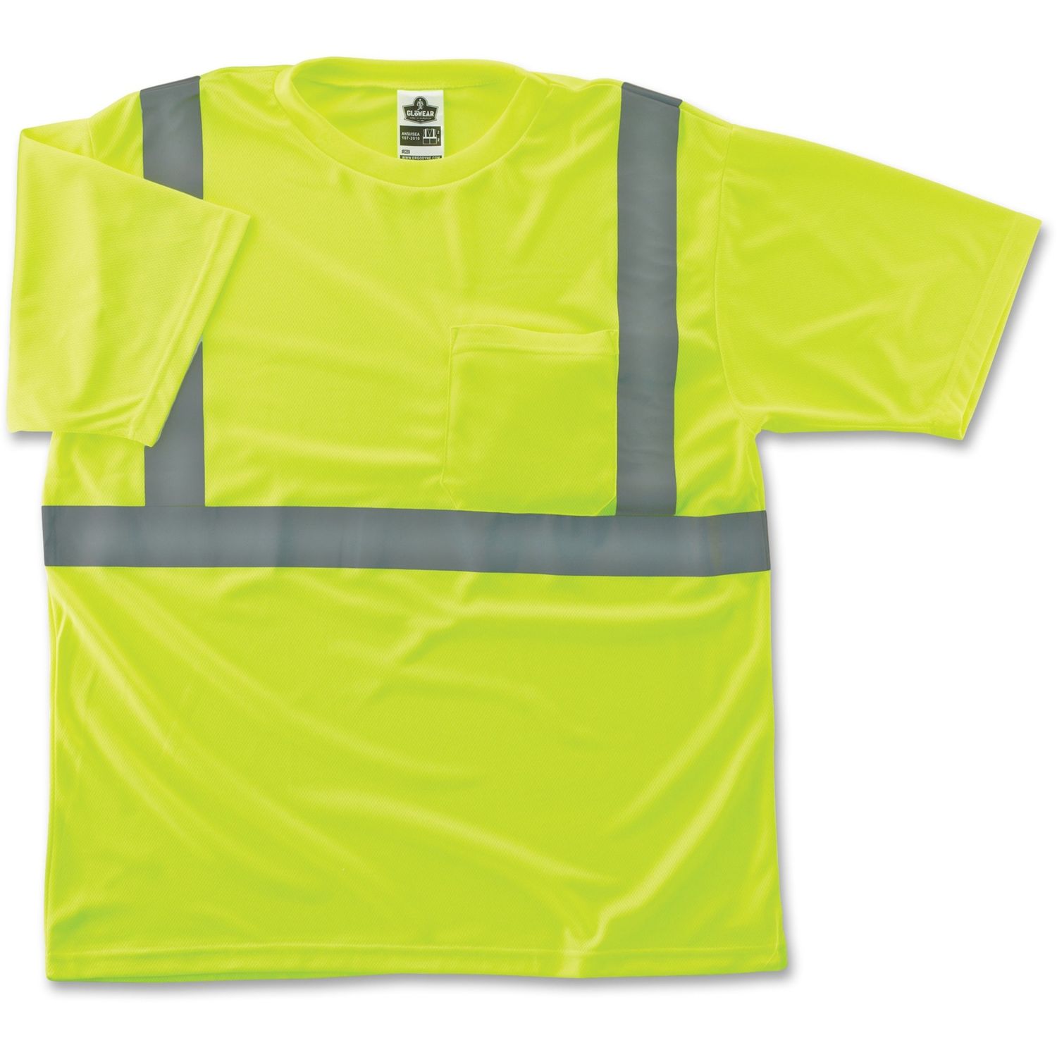 Class 2 Reflective Lime T-Shirt by Tenacious Holdings， Inc EGO21502