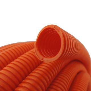 HYDROMAXX 2 in. Dia. x 100 ft. Orange Flexible Corrugated Polyethylene Non Split Tubing and Convoluted Wire Loom OLNS200100