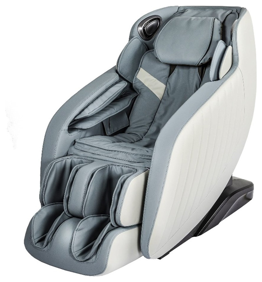 Koppla Blue Faux Leather Zero Gravity Recliner 3D Programmable Massage Chair   Massage Chairs   by Homesquare  Houzz