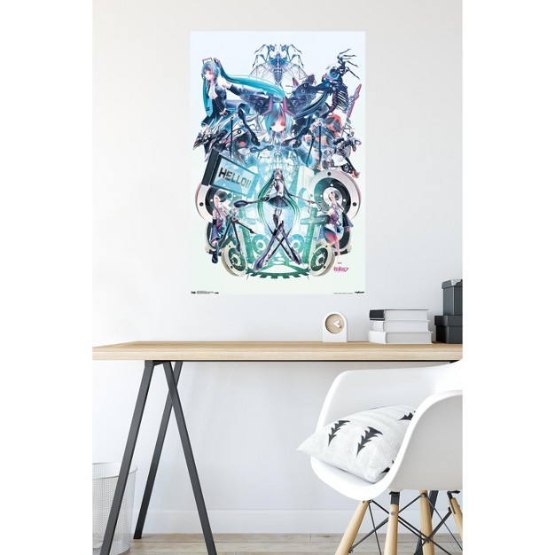 Trends International Hatsune Miku Hello Unframed Wall Poster Prints