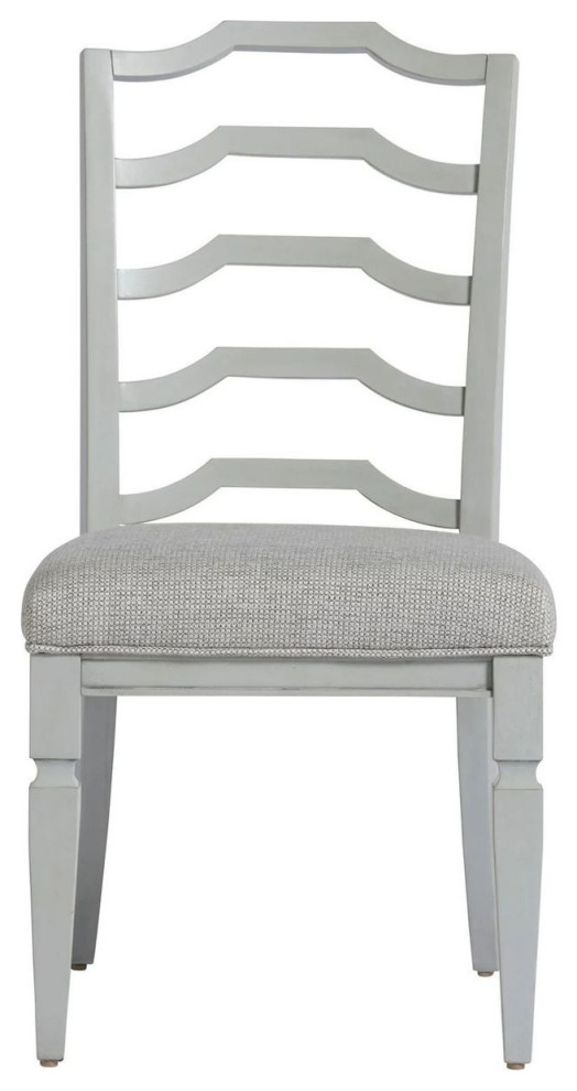 Universal Furniture Summer Hill Ladder  Side Chair   Set of 2  Grey   Transitional   Dining Chairs   by Unlimited Furniture Group  Houzz