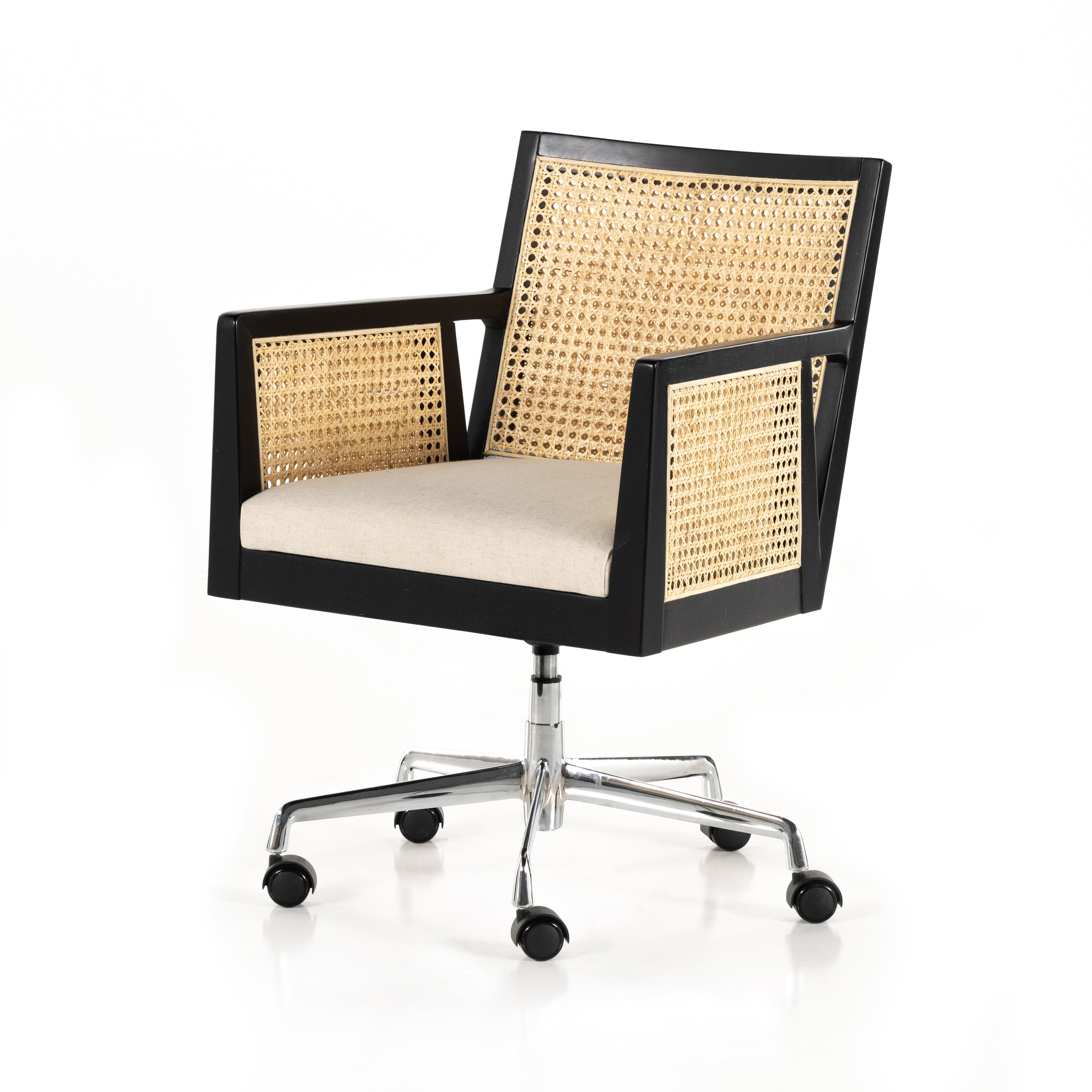 Antonia Desk Chair - Brushed Ebony