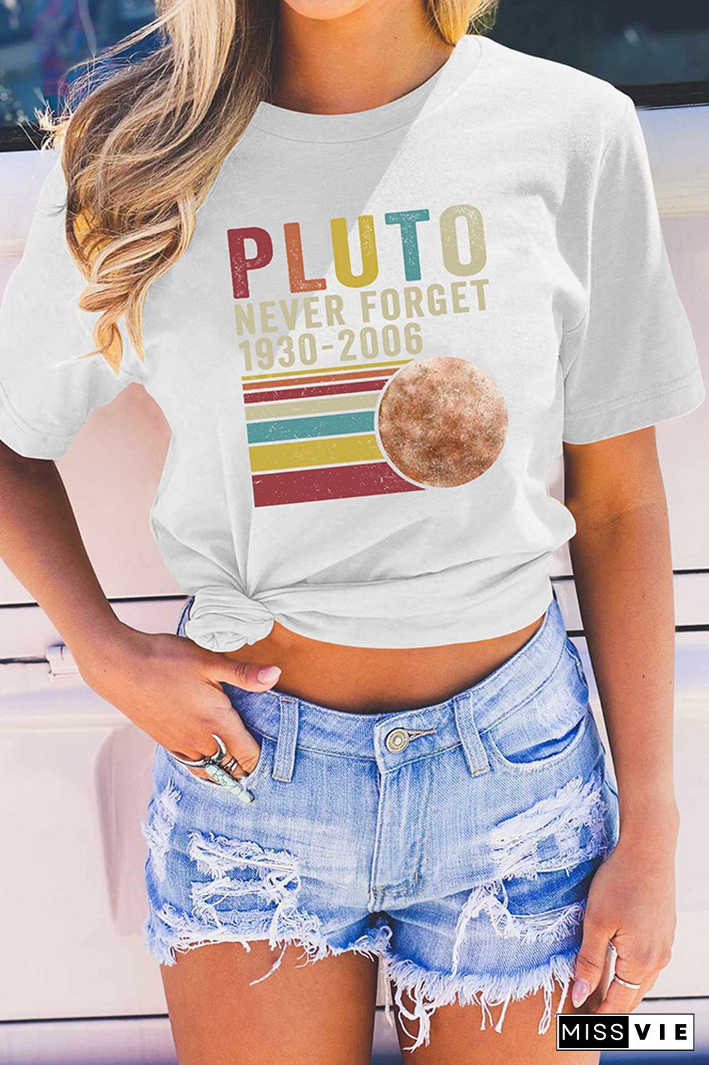 Pluto Never Forget Graphic Tee