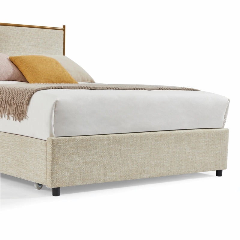 King Size Storage Bed with Classic Design and Four Drawers