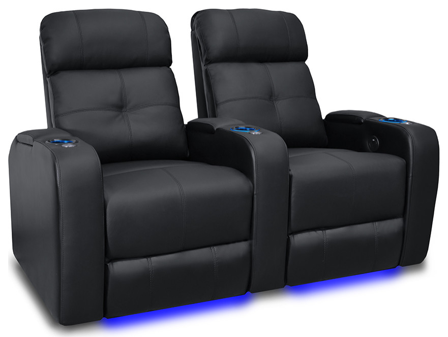 Verona Power Headrest Top Grain Leather Home Theater   Theater Seating   by E VISION INTL INC.  Houzz