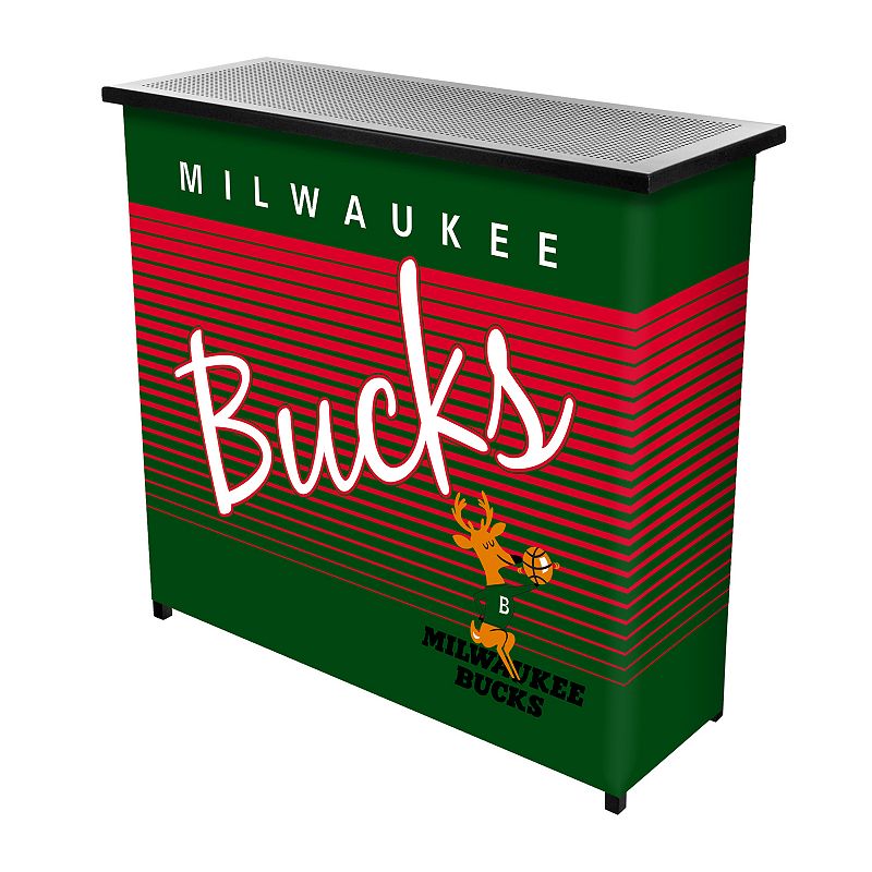 MW Bucks Hardwood Classics 2-Shelf Portable Bar with Case