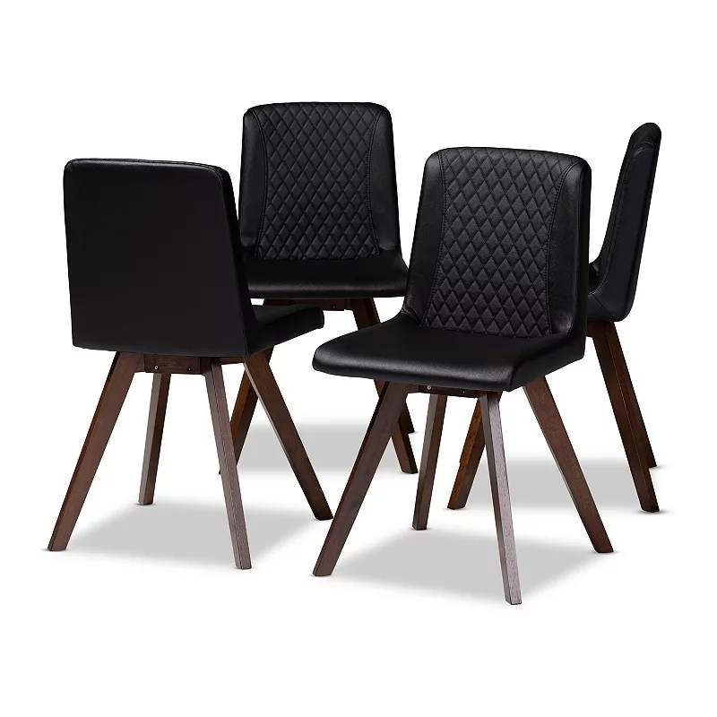 Baxton Studio Pernille Dining Chair 4-piece Set