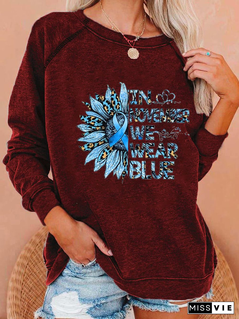 Women's Diabetes Awareness Casual Sweatshirt