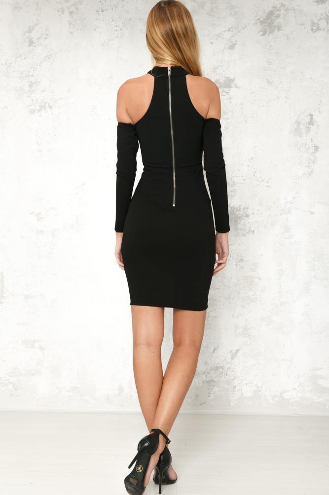 Head Banger Dress Black