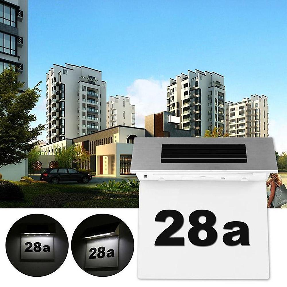 Solar Led House Number Steel Lamp House Number Includes Numbers And Letters Apply Outdoor Led