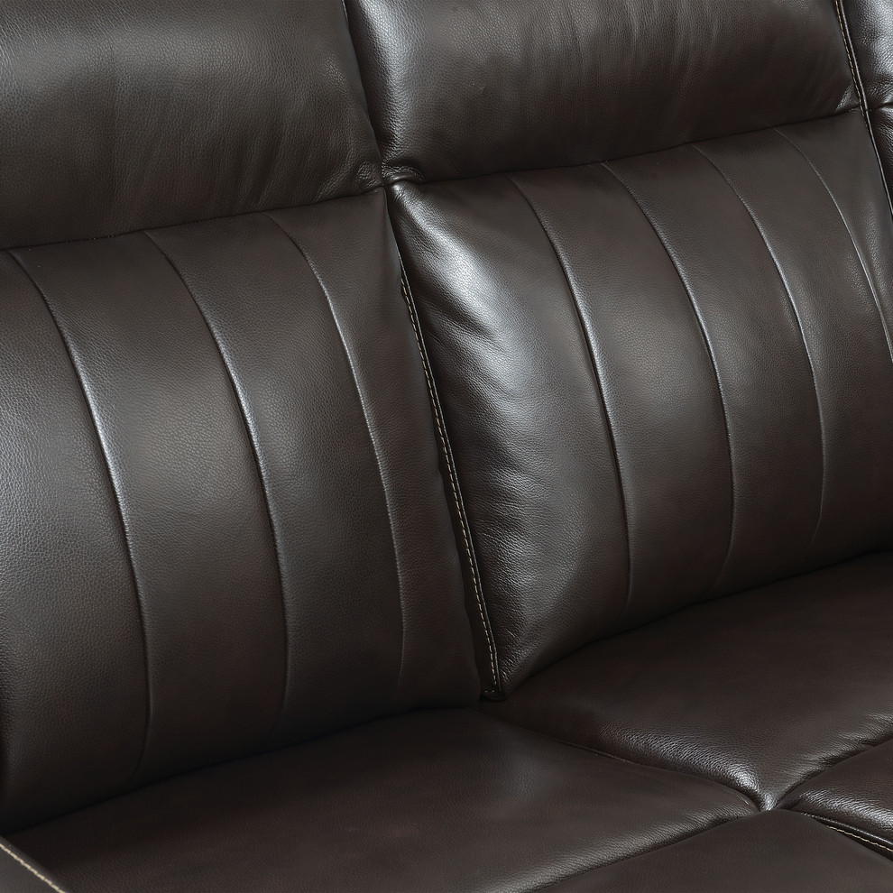 Steve Silver Coachella Power Recliner Loveseat In Brown Finish CH850LB   Contemporary   Loveseats   by HedgeApple  Houzz