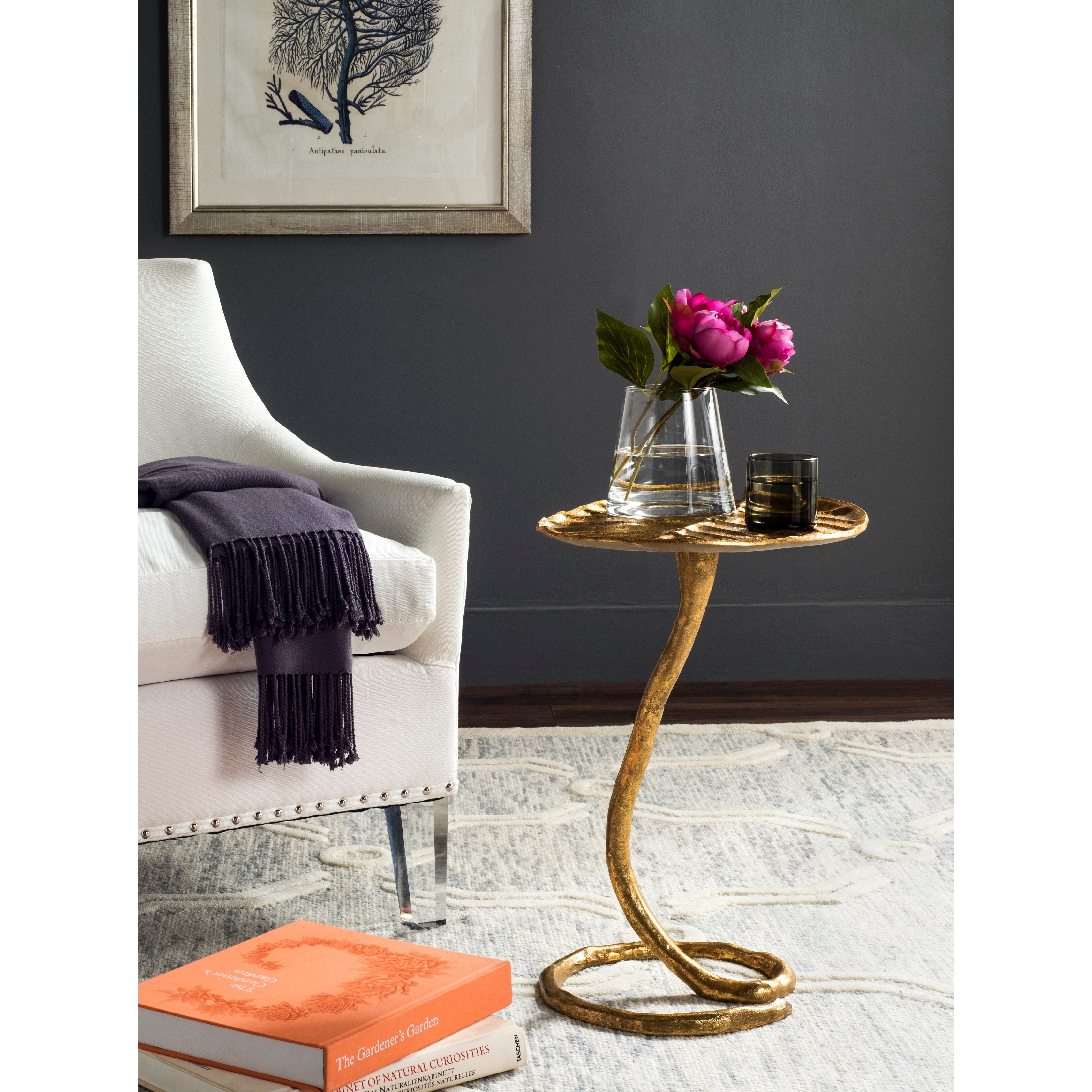 SAFAVIEH Mina Gold Side Table - 15