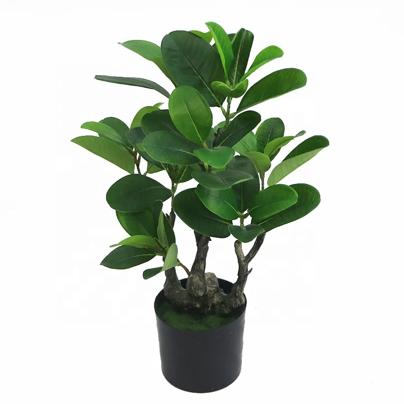 Supplies artificial magnolia plant with plastic pot for indoor decoration