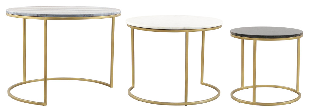 Franco Nesting Coffee Tables  Multicolor   Modern   Coffee Tables   by PARMA HOME  Houzz